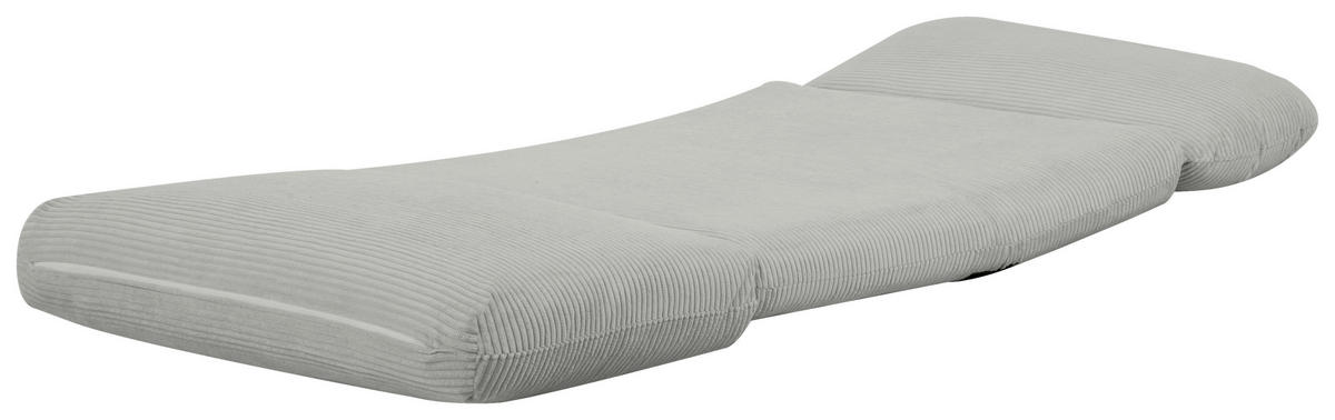 BÄDDFÅTÖLJ i manchester ljusgrå  - ljusgrå, Design, metall/textil (82/58/78cm) - Livetastic