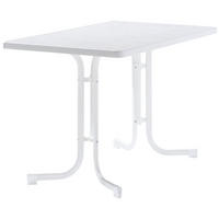 GARTENTISCH 115/70/72 cm Holzwerkstoff rechteckig  - Weiß, MODERN, Holzwerkstoff/Metall (115/70/72cm) - Sieger