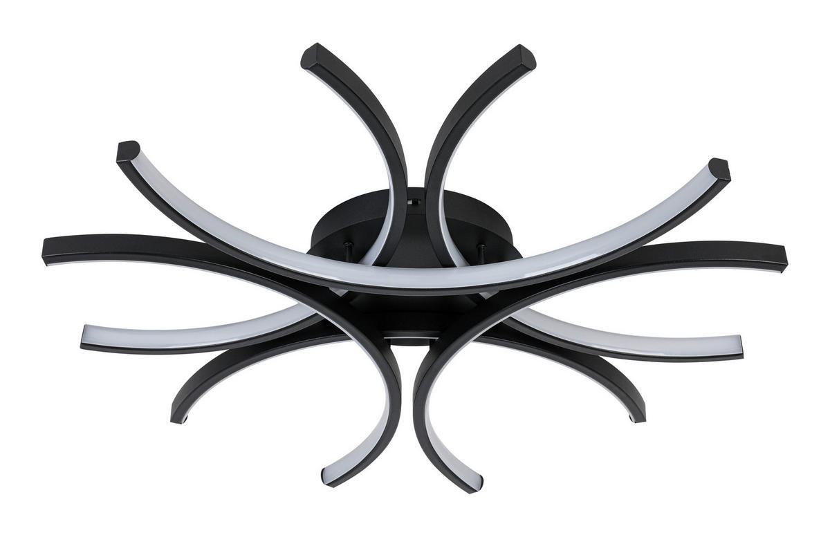 Plafonieră Cu Led 36 W  99,9/118 cm    - negru, Design, plastic/metal (99,9/118cm) - Novel