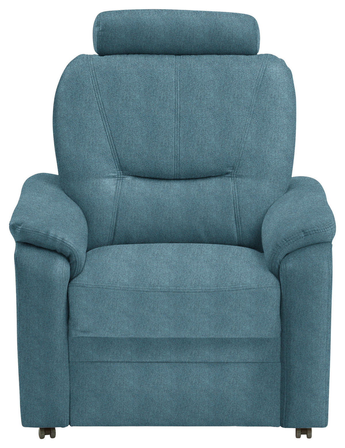 FERNSEHSESSEL in Chenille Türkis  - Türkis/Schwarz, KONVENTIONELL, Kunststoff/Textil (90/96/89cm) - Beldomo Comfort