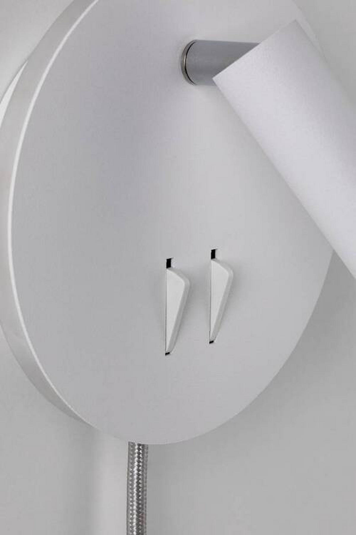 LED-WANDLEUCHTE 14 cm  - Chromfarben/Weiß, Basics, Metall (14cm) - Paulmann