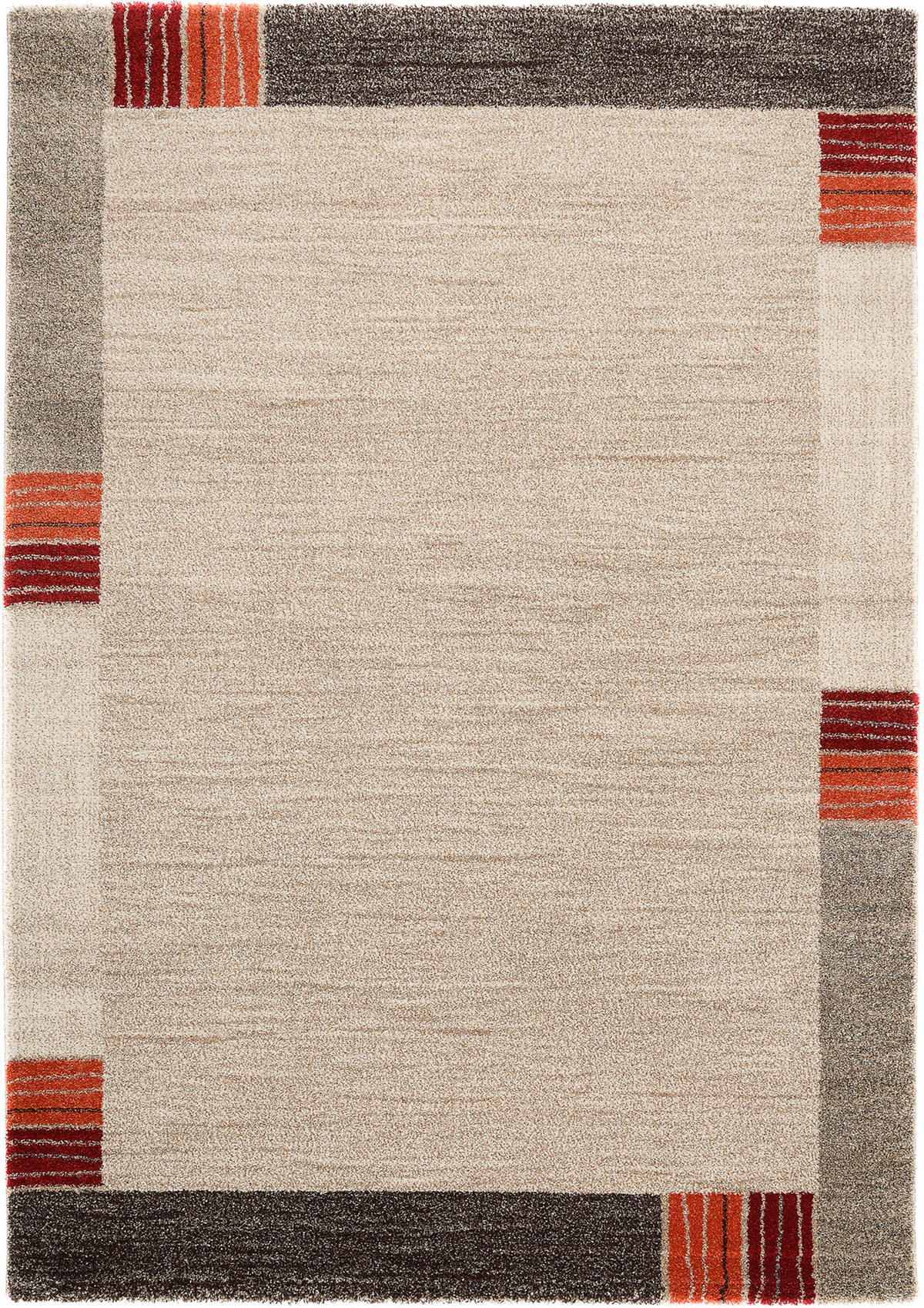 WEBTEPPICH 200/290 cm Palazzo Lobo Dunkelbraun, Beige  - Dunkelbraun/Beige, KONVENTIONELL, Textil (200/290cm) - Novel