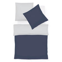 BETTWÄSCHE Black Premium Jersey Interlock-Jersey 155/220 cm  - Dunkelgrau/Grau, Basics, Textil (155/220cm) - Fleuresse