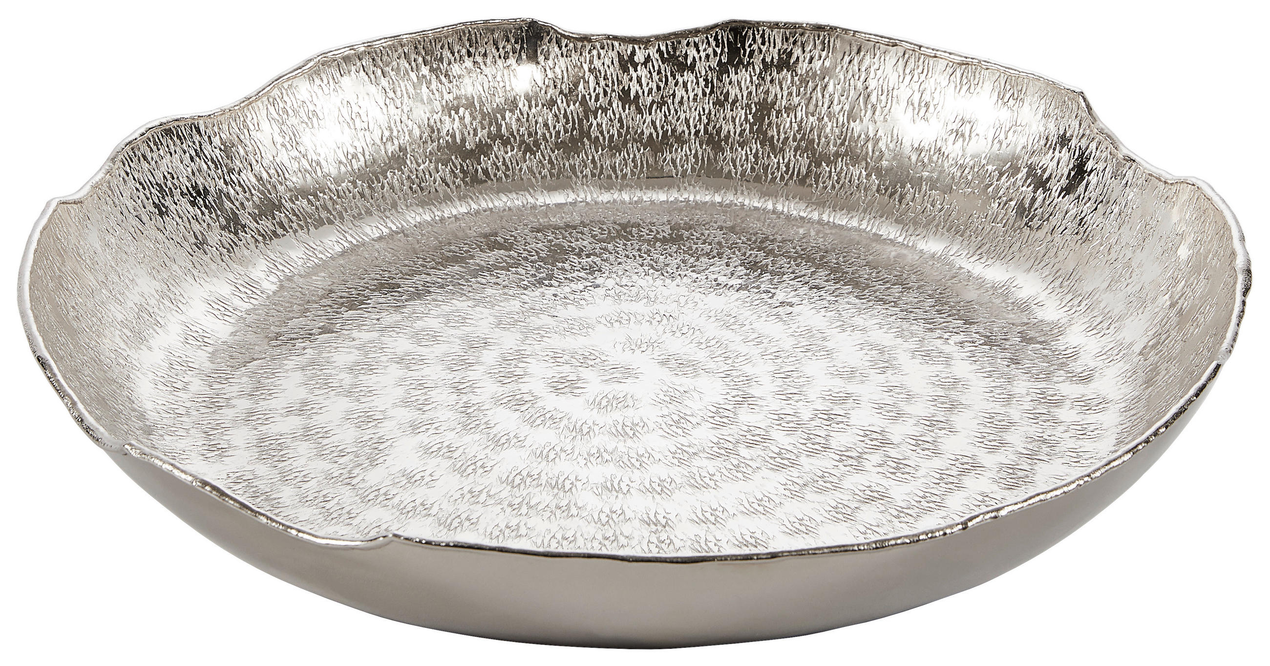 DEKOTELLER - Silberfarben, Basics, Metall (36,5/4,5cm) - Ambia Home