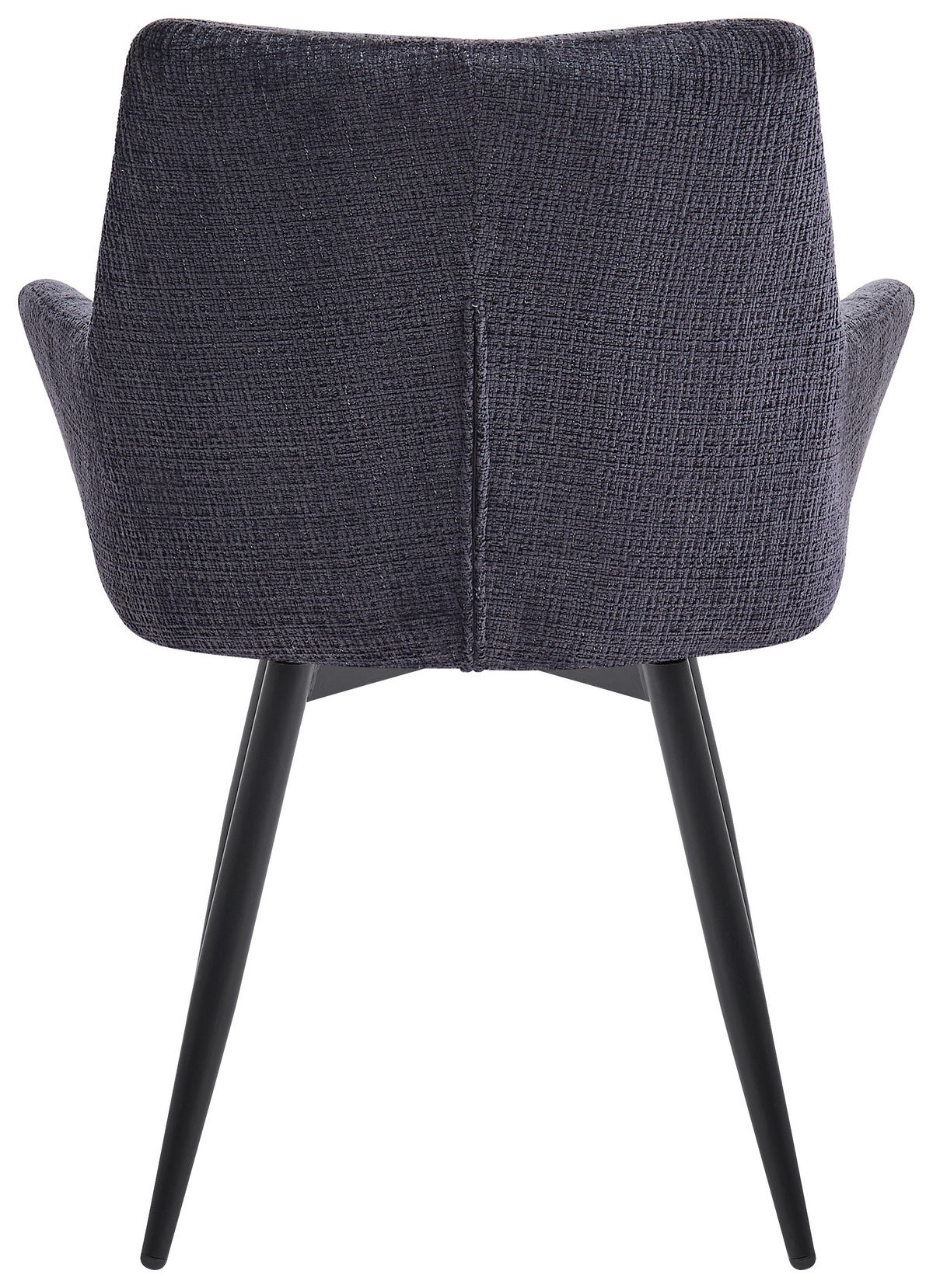 NASLANJAČ, kovina, tekstil črna, temno siva  - temno siva/črna, Design, kovina/tekstil (61/83,5/60cm) - Stylife