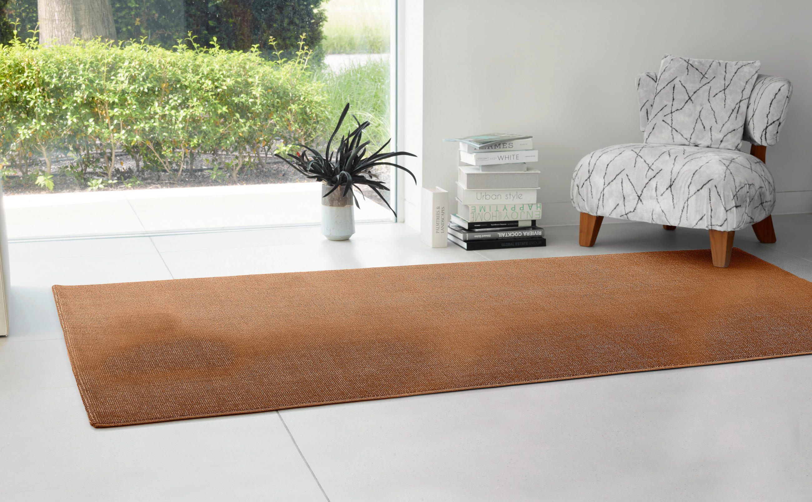 LÄUFER 80/200 cm Marseille Rostfarben  - Rostfarben, KONVENTIONELL, Textil (80/200cm) - Dieter Knoll