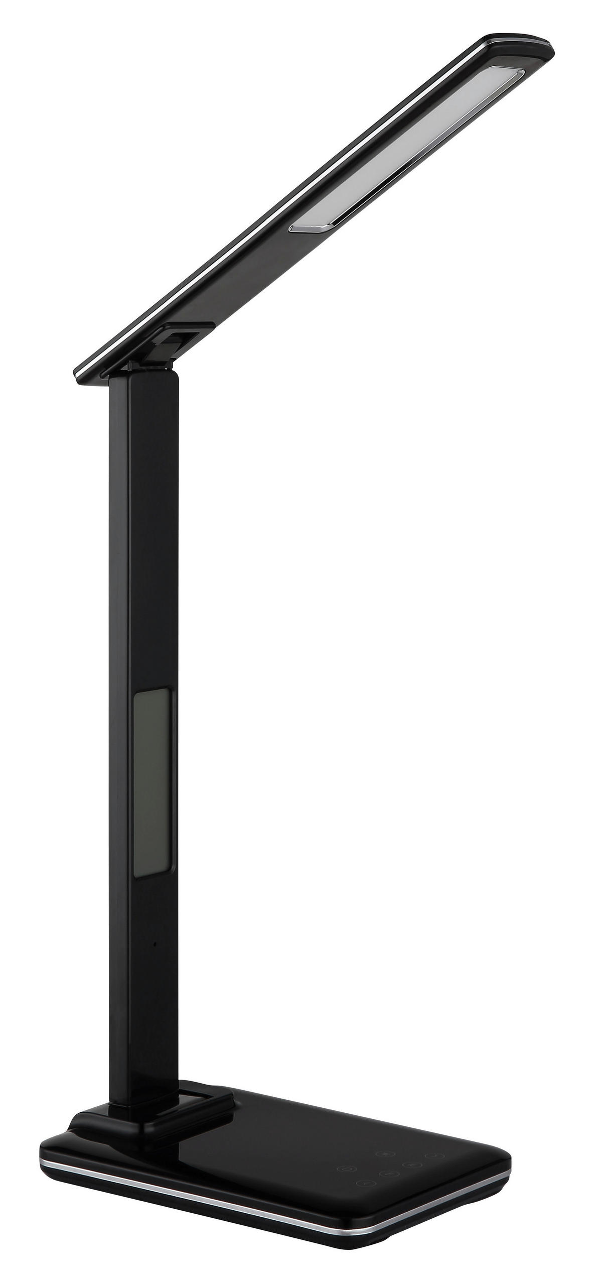 LED-TISCHLEUCHTE 28,5/37,5 cm   - Schwarz, Design, Kunststoff/Textil (28,5/37,5cm) - Globo