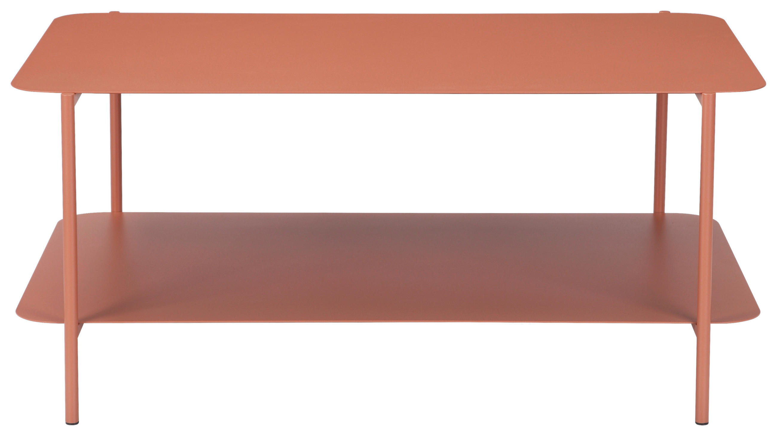 COUCHTISCH 90/58.4/40 cm rechteckig Terracotta  - Terracotta, Design, Metall (90/58.4/40cm) - Carryhome