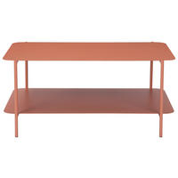 COUCHTISCH 90/58.4/40 cm rechteckig Terracotta  - Terracotta, Design, Metall (90/58.4/40cm) - Carryhome