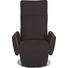 RELAXSESSEL Echtleder - Chromfarben/Dunkelbraun, Design, Leder/Metall (72/115/72/83-175cm) - Koinor