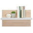 WANDBOARD Eichefarben, Weiß - Eichefarben/Weiß, Design (50/28,8/19,9cm) - Welnova