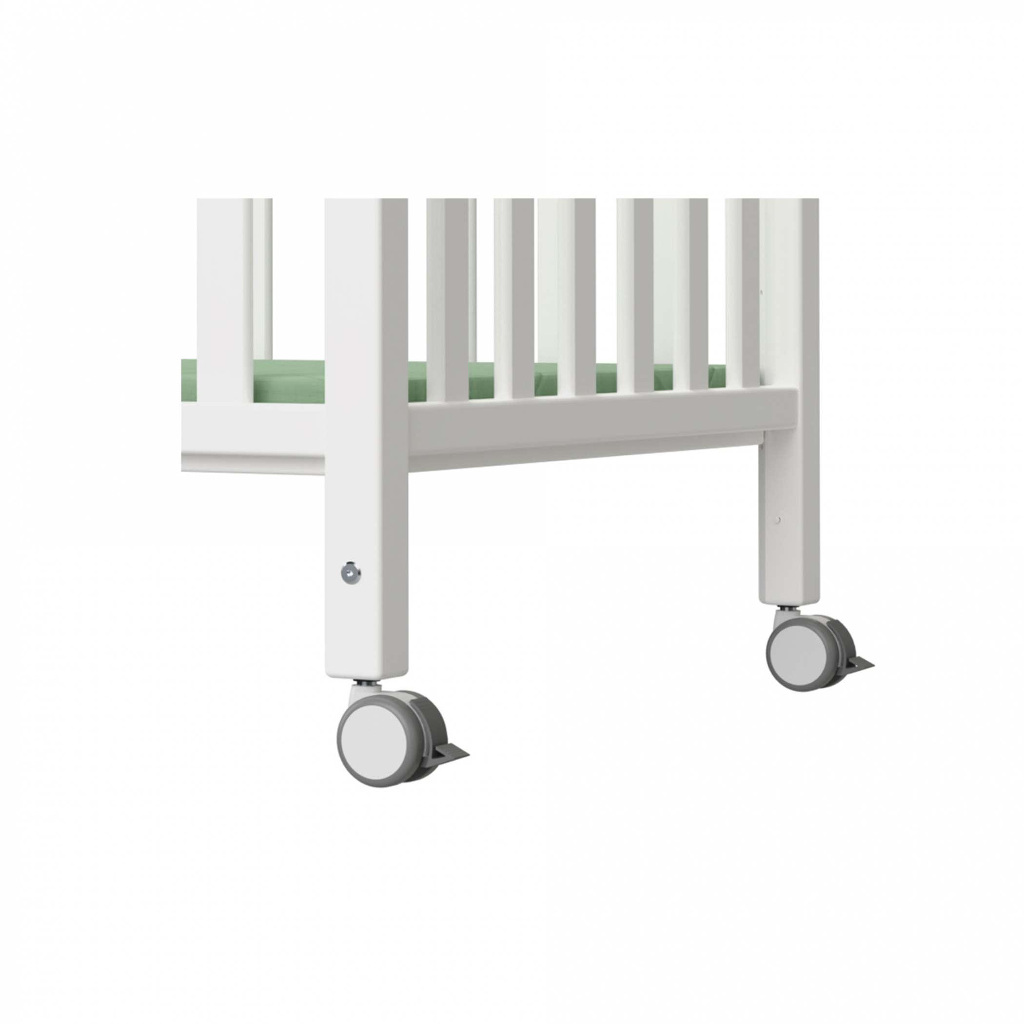 GITTERBETTROLLEN SCOTTY   - Weiß, Basics, Kunststoff (6cm) - Paidi