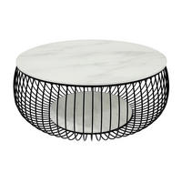 COUCHTISCH in Metall, Glas 86/86/35 cm  - Schwarz/Weiß, Design, Glas/Metall (86/86/35cm) - Livetastic