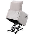 RELAXSESSEL Leinenoptik    - Schwarz/Naturfarben, Design, Textil/Metall (74/101/92cm) - Carryhome