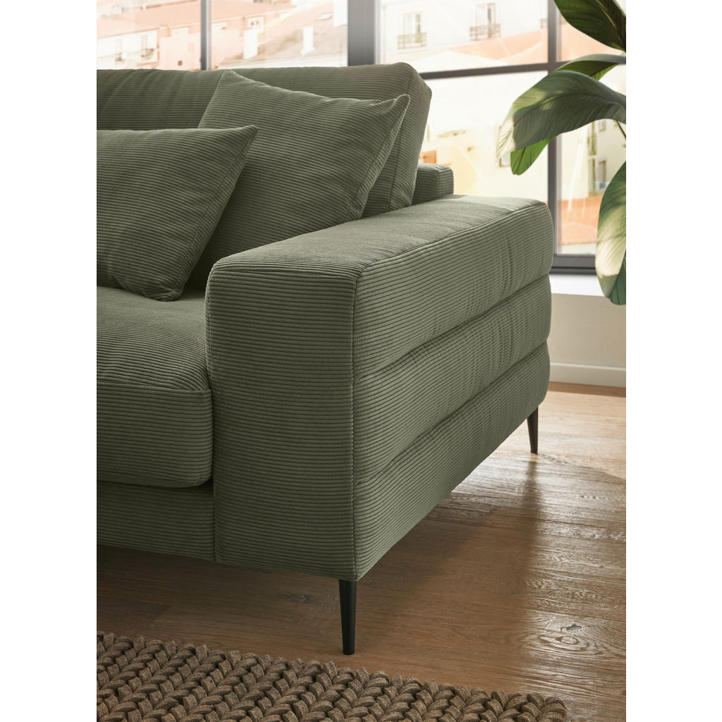 Thumbnail - Dieter Knoll Ecksofa, Olivgrün, Textil, 3-Sitzer, Ottomane links, 293x207 cm, Typenauswahl, Fußauswahl, Stoffauswahl, se...