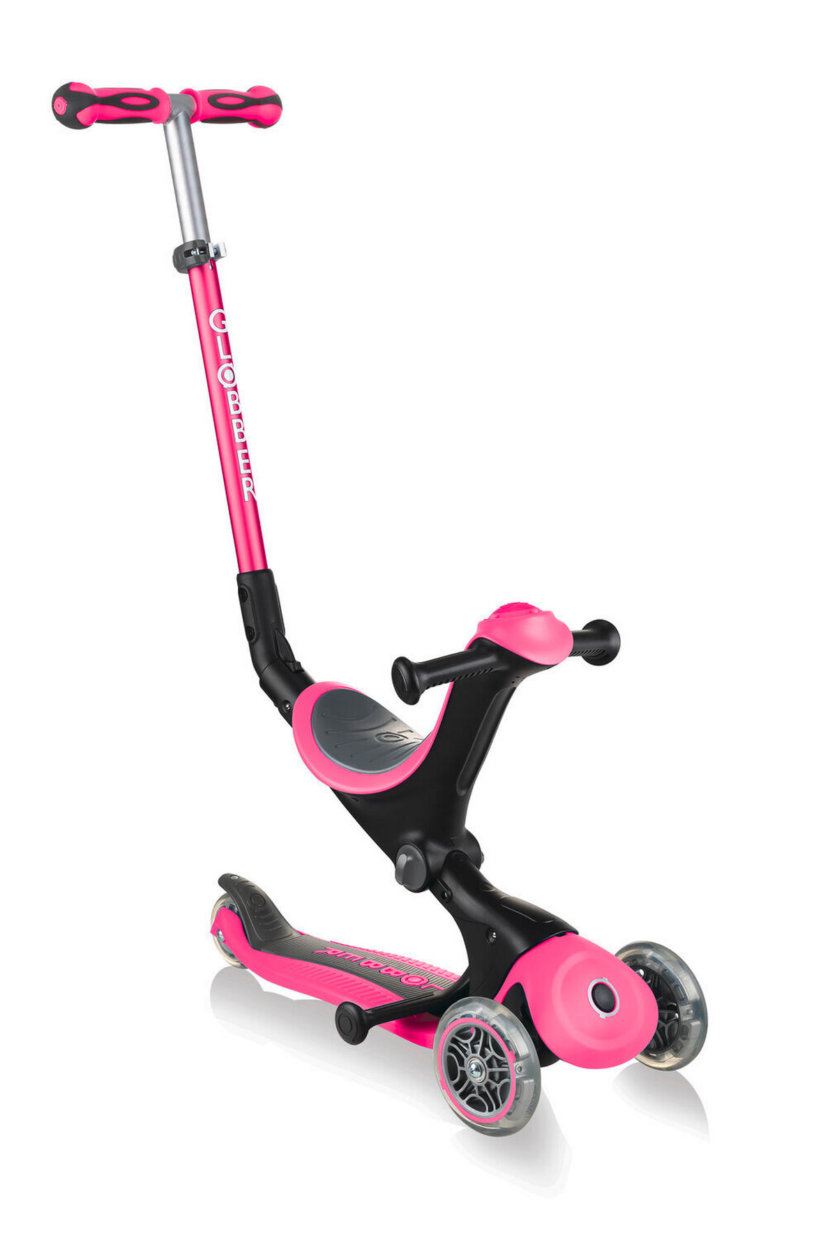 LAUFRAD GO-UP DELUXE 3IN1  - Pink, LIFESTYLE, Kunststoff (64cm) - GLOBBER