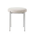 HOCKER Webstoff Sandfarben, Beige  - Sandfarben/Beige, Basics, Textil/Metall (43,5/48/43,5cm) - Xora