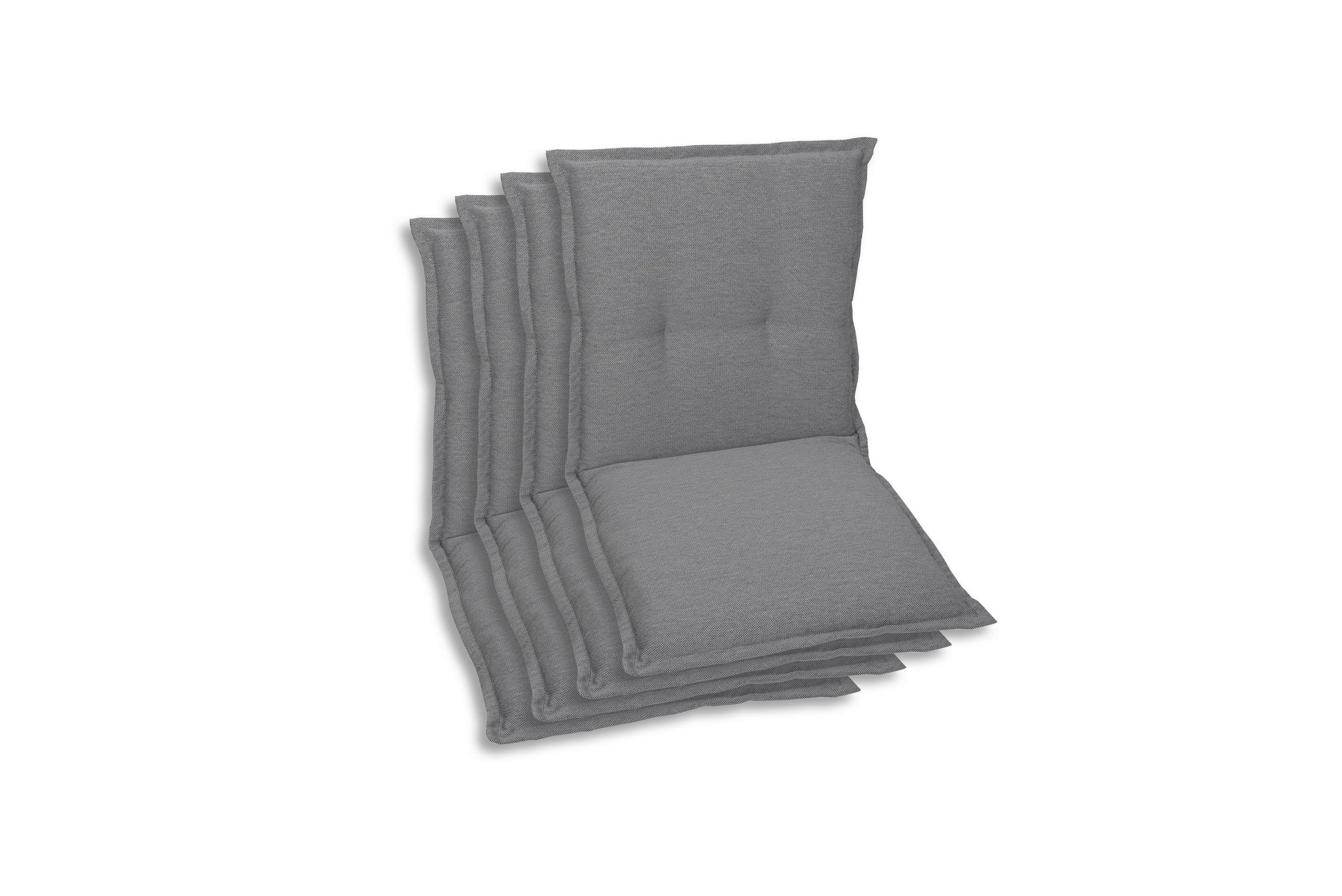 SESSELAUFLAGENSET in Grau Uni  - Grau, Basics, Textil (50/7/100cm)