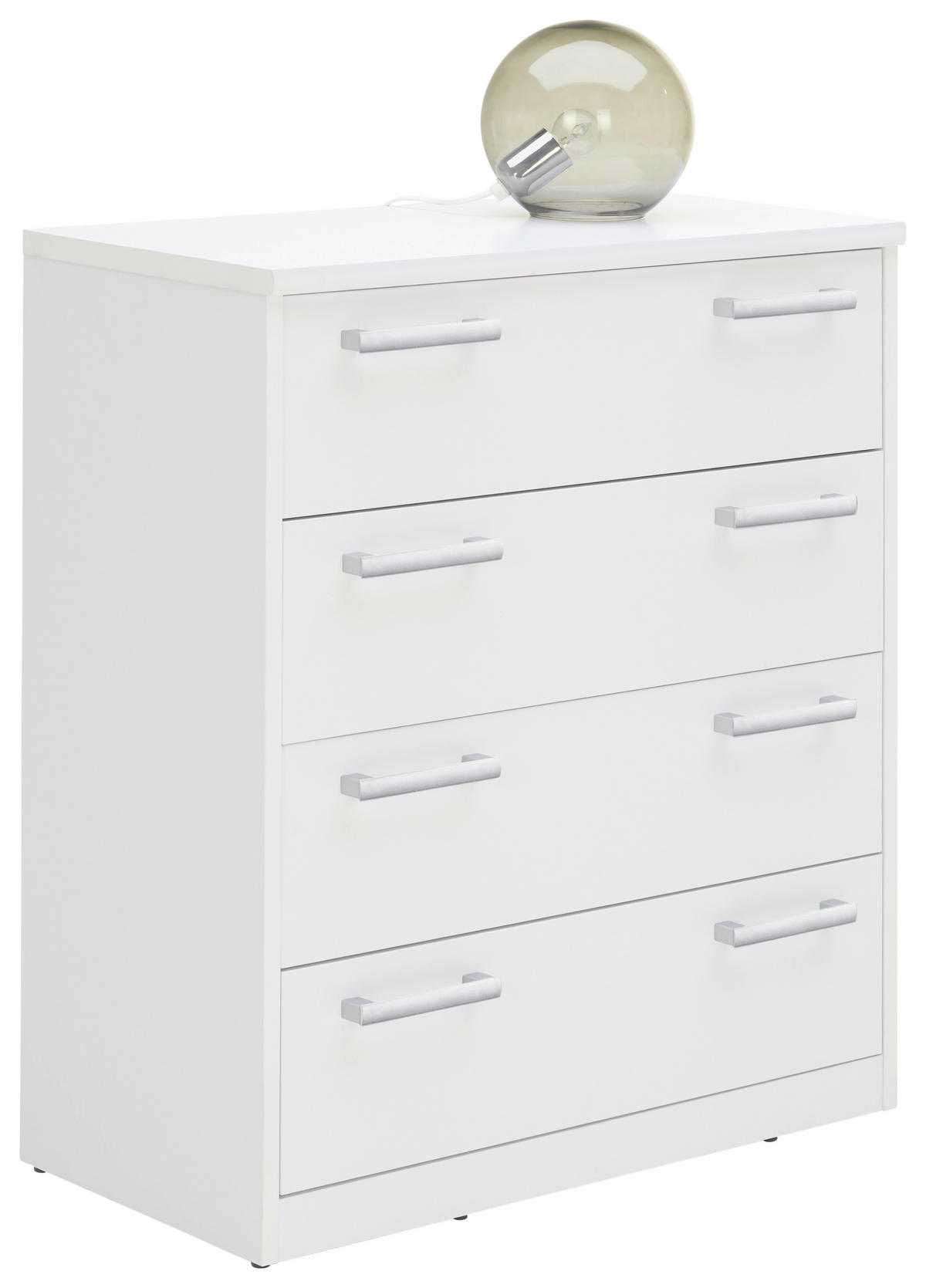 KOMMODE  in 72/84/36 cm  - Silberfarben/Schwarz, KONVENTIONELL, Holzwerkstoff/Kunststoff (72/84/36cm) - Xora