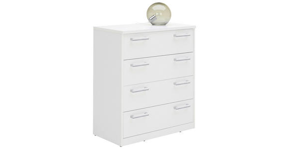 KOMMODE  in 72/84/36 cm  - Silberfarben/Schwarz, Basics, Holzwerkstoff/Kunststoff (72/84/36cm) - Xora