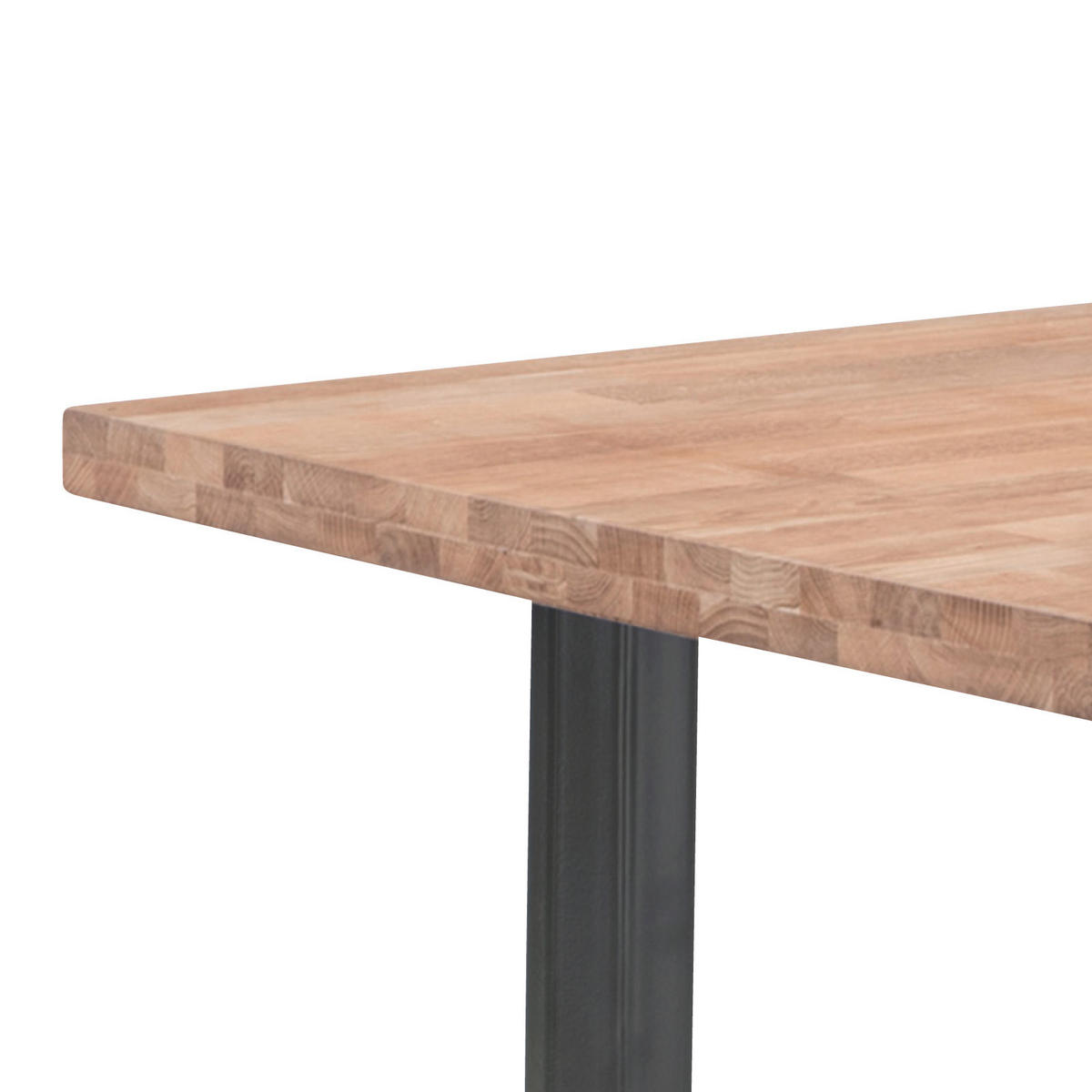 ESSTISCH in Holz, Metall 180/90/76 cm  - Eichefarben/Anthrazit, Modern, Holz/Metall (180/90/76cm) - MID.YOU