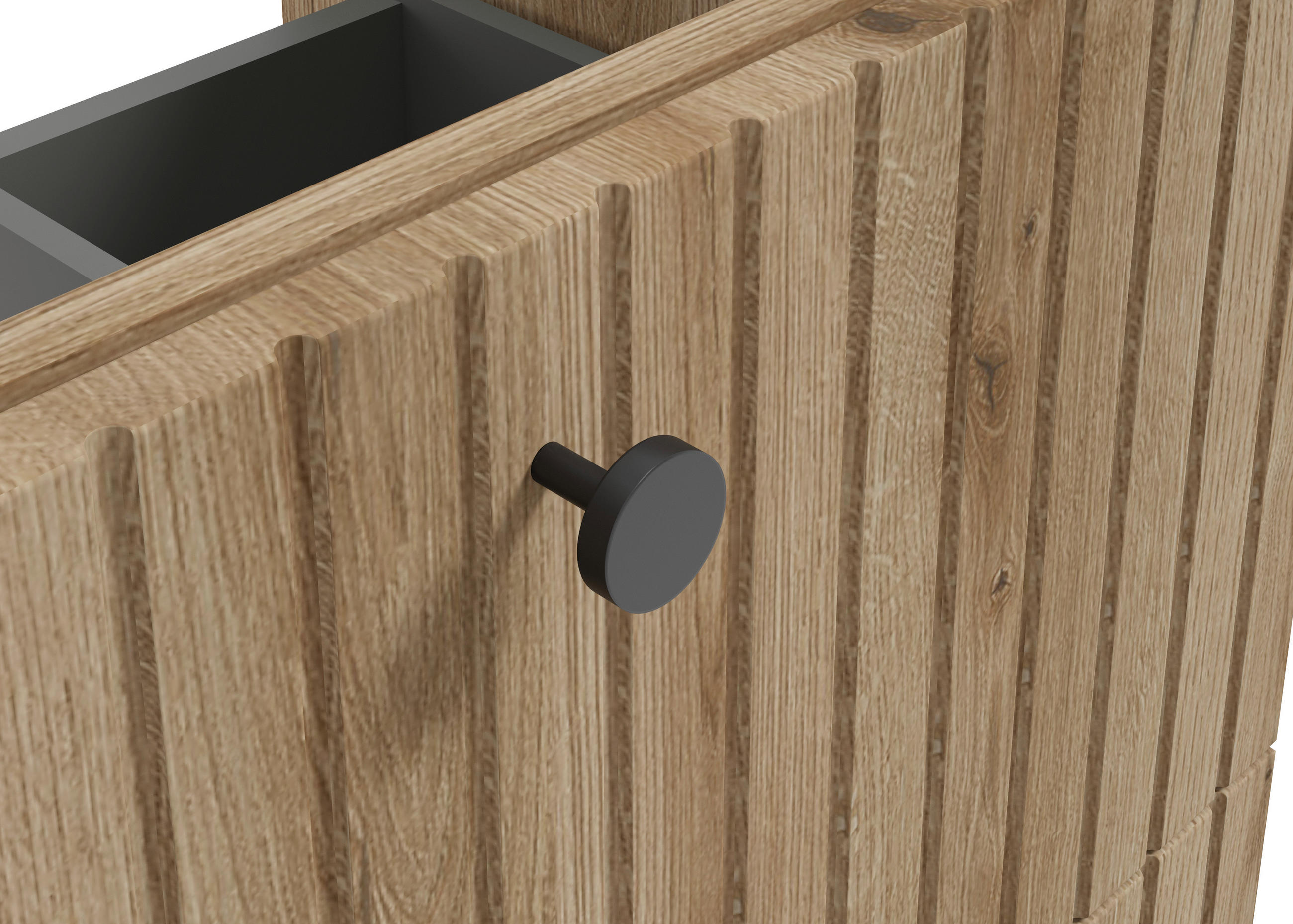 Thumbnail - Mid.you Waschtischkombi, Eiche, Metall, 2-teilig, 2 Schublade(n) Schubladen, 61.5 cm, hängend, Badezimmer, Waschbecken &...