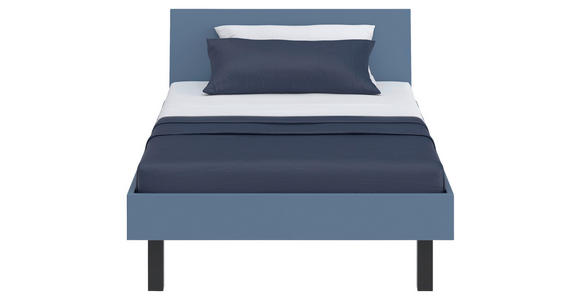 BETT 120/200 cm,  in Blau,  - Blau/Schwarz, Design, Metall (120/200cm) - Xora