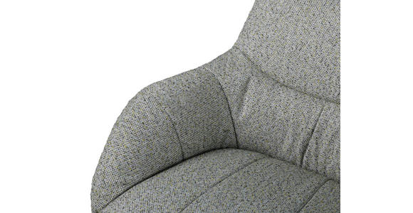 ARMLEHNSTUHL in Eisen Webstoff - Schwarz/Grün, Design, Textil/Metall (63/85/66cm) - Novel