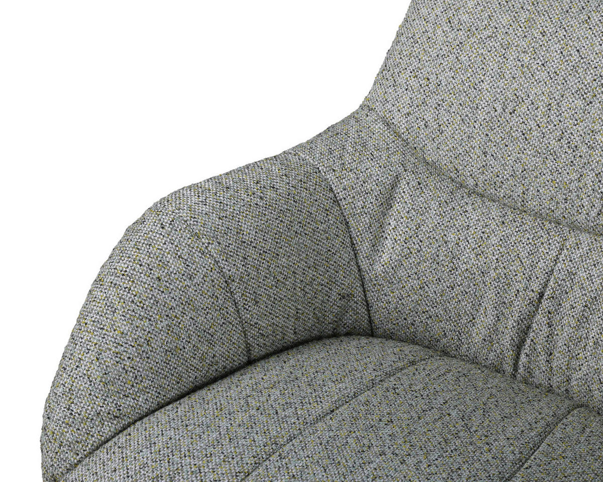KAROSSZÉK zöld, fekete  - fekete/zöld, Design, textil/fém (63/85/66cm) - Novel