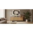 SIDEBOARD LINO 181/75/40 cm  - Eichefarben/Schwarz, Design, Holzwerkstoff/Metall (181/75/40cm) - Xora