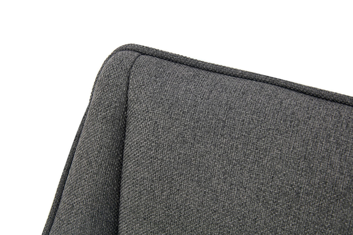 STUHL-SET 2 Stück  in Webstoff  - Anthrazit/Schwarz, MODERN, Textil/Metall (56/91/63cm) - MID.YOU