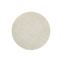 WEBTEPPICH Wohnzimmer 180 cm Hamptons Twentyeight Creme rund  - Creme, Design, Textil (180cm) - WECON HOME