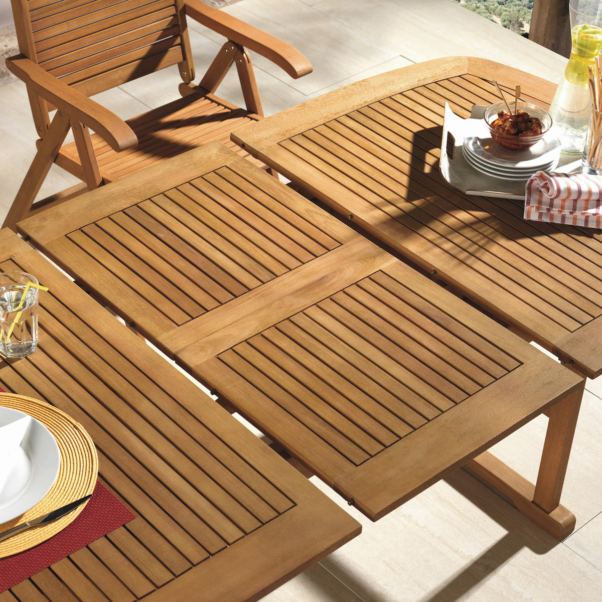 STOL VRTNI  smeđa  drvo      - smeđa, Romantično / ladanjski, drvo (150-200/100/74cm) - Ambia Garden