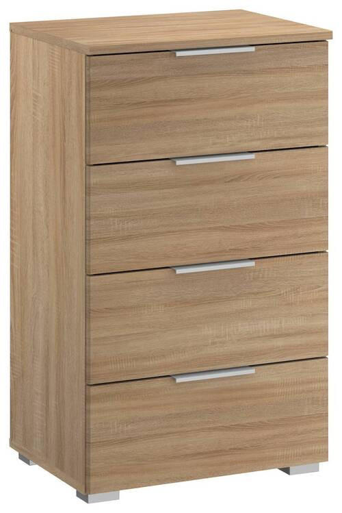 NACHTKÄSTCHEN in Sonoma Eiche  - Alufarben/Sonoma Eiche, MODERN, Holzwerkstoff (47/81/42cm) - Rauch Möbel