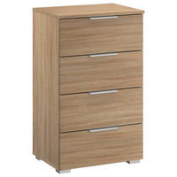 NACHTKÄSTCHEN 47/81/42 cm  in Sonoma Eiche  - Alufarben/Sonoma Eiche, Modern, Holzwerkstoff (47/81/42cm) - Rauch Möbel