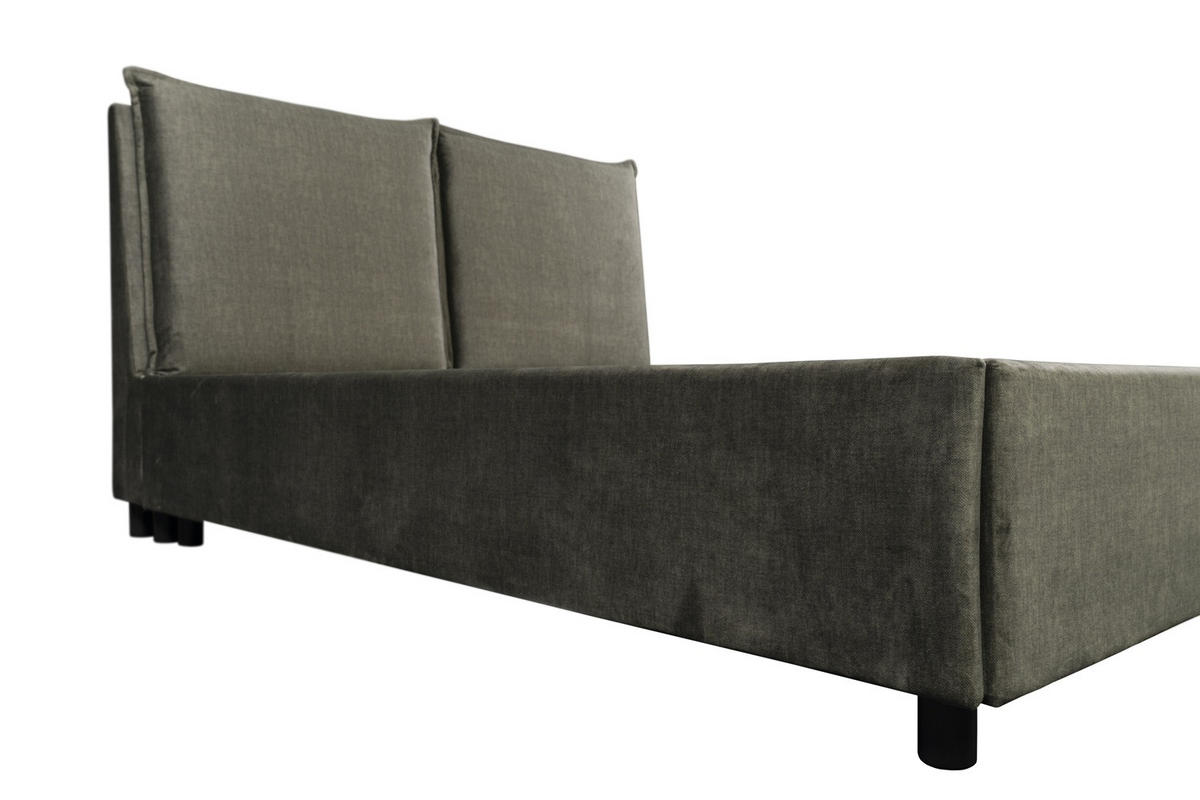 Pat Tapitat, 160/200 cm,  - verde, Modern, lemn/textil (160/200cm) - Hom`in