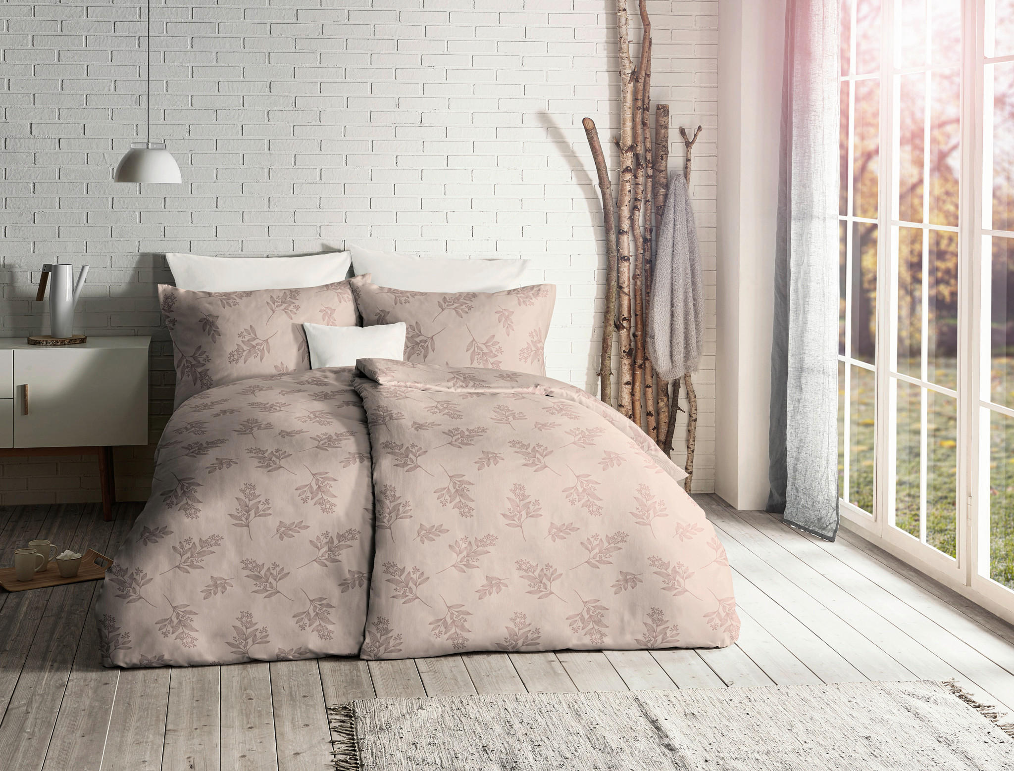 BETTWÄSCHE Lech Flanell 240/220 cm  - Sandfarben, Design, Textil (240/220cm) - Fleuresse