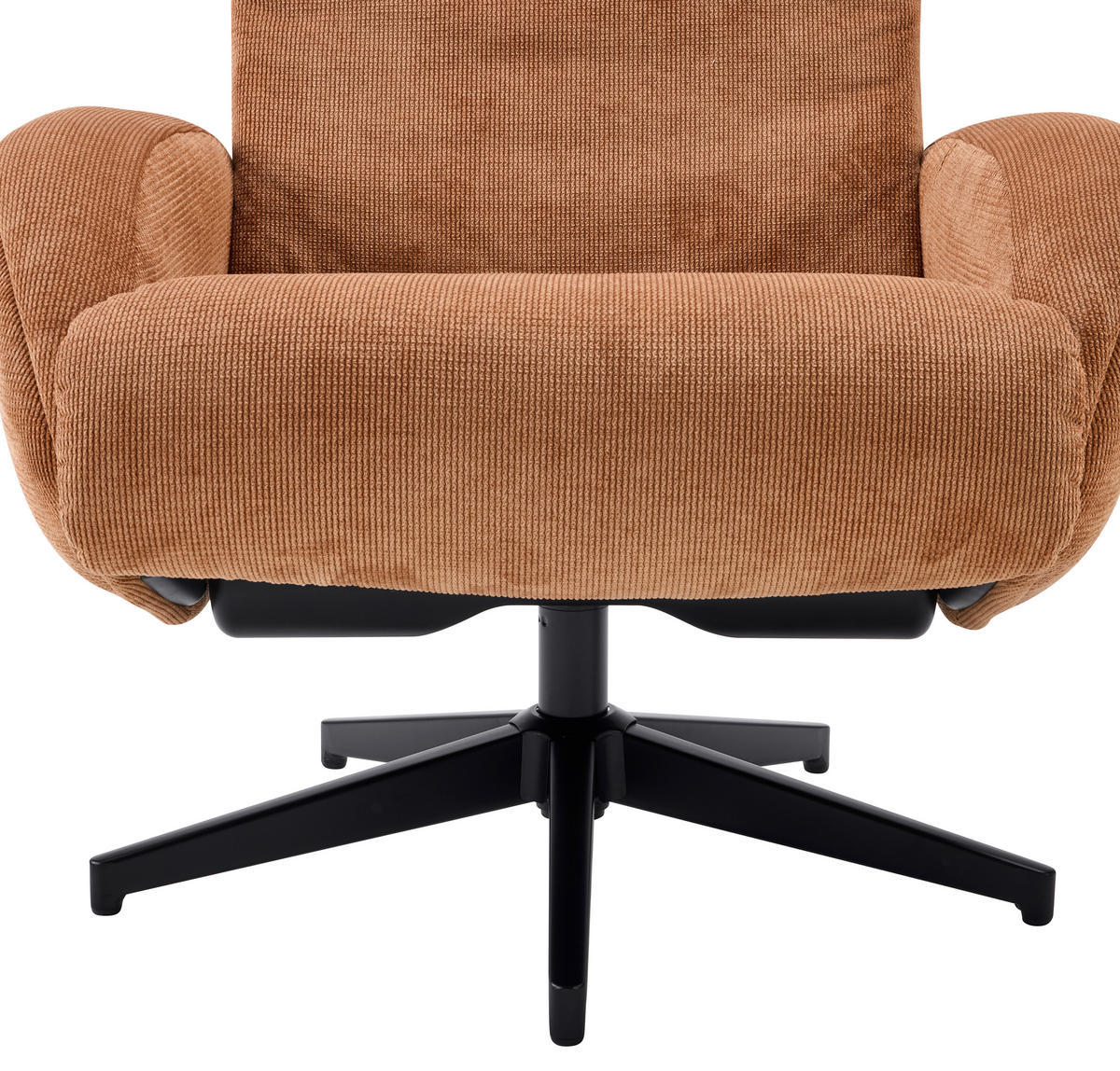 RELAXSESSELSET BASTY Webstoff Hocker    - Rostfarben/Schwarz, Design, Textil/Metall (75/107/77cm) - Livetastic
