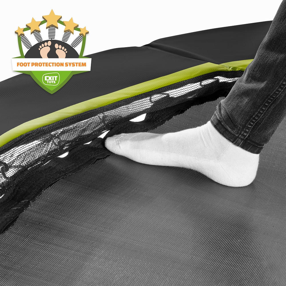 TRAMPOLIN  - Schwarz, KONVENTIONELL, Kunststoff/Metall (366/20cm) - EXIT Toys
