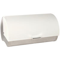 CHLEBNÍK  - biela/farba ušľachtilej ocele, Design, kov/plast (38,5/25,5/19,7cm) - Homeware Profession.