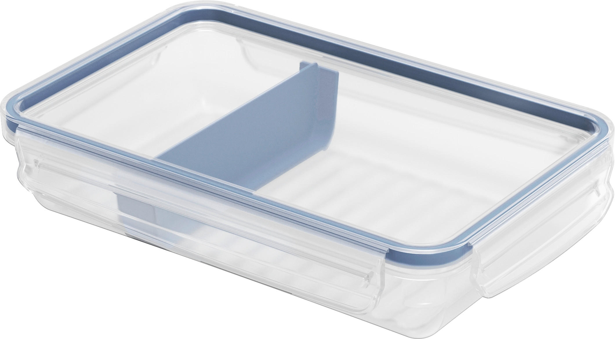POSODA ZA SHRANJEVANJE  CLIC & LOCK    23,9/16/5 cm         - modra/prosojno, Basics, umetna masa (23,9/16/5cm) - Rotho