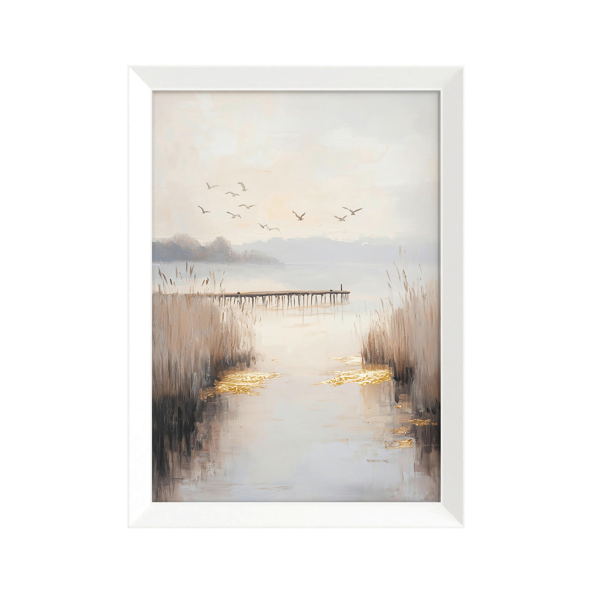 DRUCKGRAFIK Landschaft & Natur  - Multicolor/Weiß, Basics, Holz/Papier (75/56/3cm)