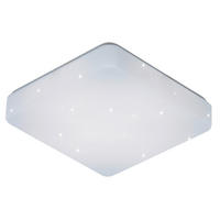 KÚPEĽŇOVÉ STROP. LED SVIETIDL, 27/27/8 cm - biela, Basics, plast (27/27/8cm) - Celina