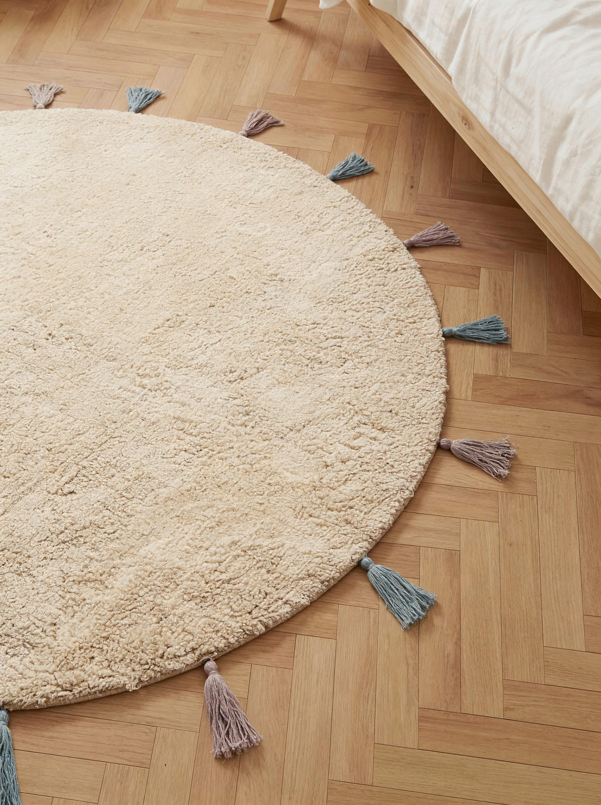 KINDERTEPPICH 160 cm Snuggle Sunna Creme, Multicolor rund  - Multicolor/Creme, Basics, Kunststoff/Textil (160cm) - Hanse Home