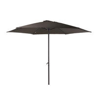 SONNENSCHIRM 300 cm Schwarz  - Anthrazit/Schwarz, Basics, Kunststoff/Metall (300/300cm) - Gardenson