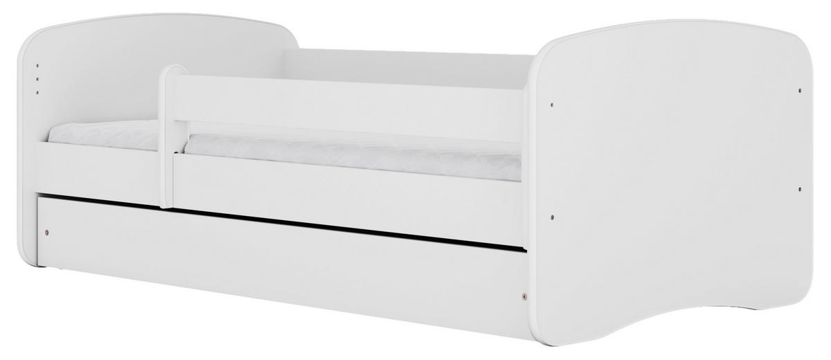 KINDER-/JUNIORBETT - Birkefarben/Weiß, MODERN, Holz/Holzwerkstoff (80/160cm) - MID.YOU