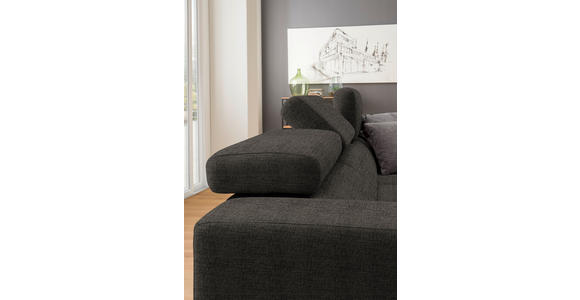 ECKSOFA  in Chenille Braun  301/207 cm  - Chromfarben/Braun, Design, Textil (301/207cm) - Xora
