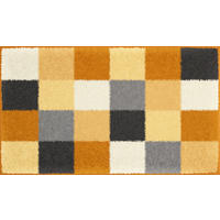 BADTEPPICH Bona Weiß, Gelb, Schwarz 80/140 cm  - Gelb/Schwarz, Basics, Kunststoff/Textil (80/140cm)