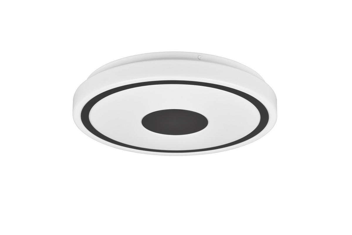 LED-DECKENLEUCHTE  33/5 cm    - Weiss/Schwarz, Konventionell, Kunststoff (33/5cm)