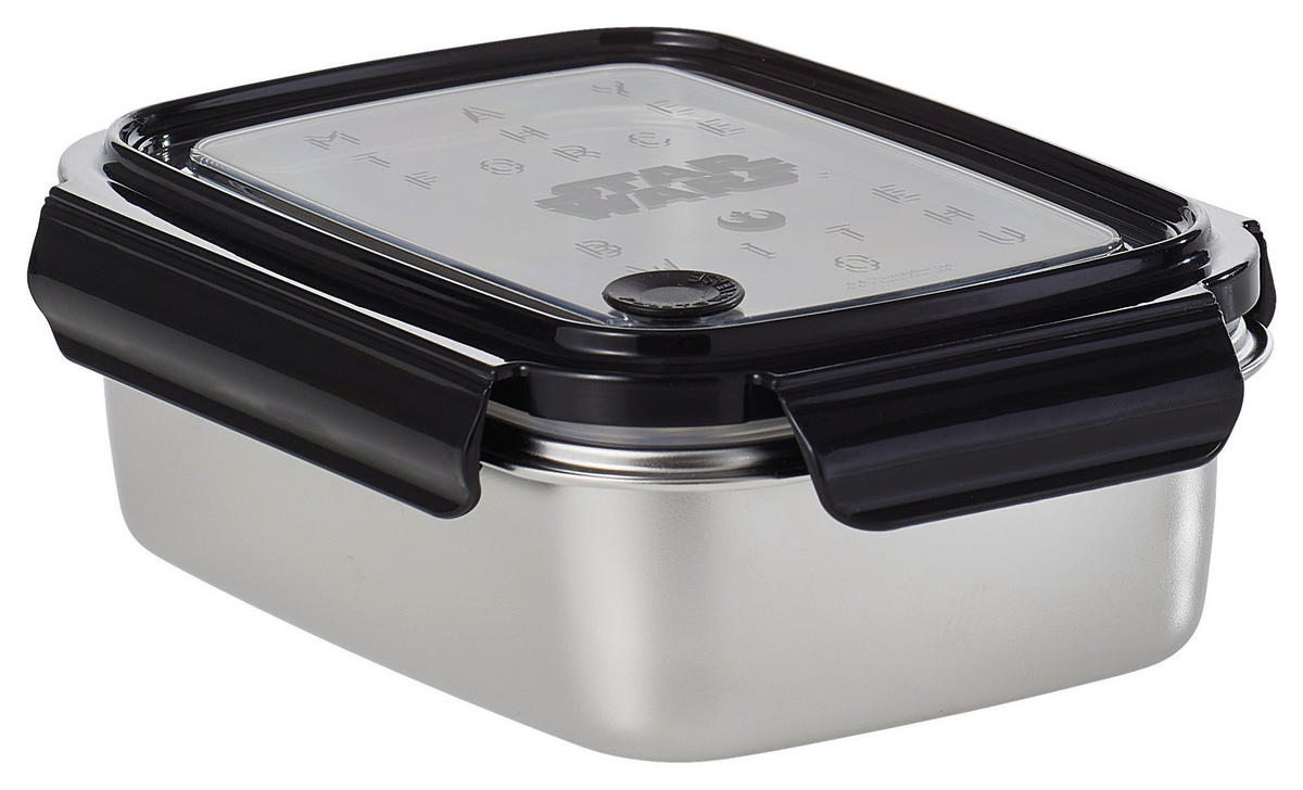 LUNCHBOX - Silberfarben/Schwarz, Basics, Metall (19/14/6cm) - Star Wars